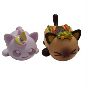 2 Aphmau Meemeows 2.5" Mystery Vinyl Figures- Unicorn/ Taco Cat